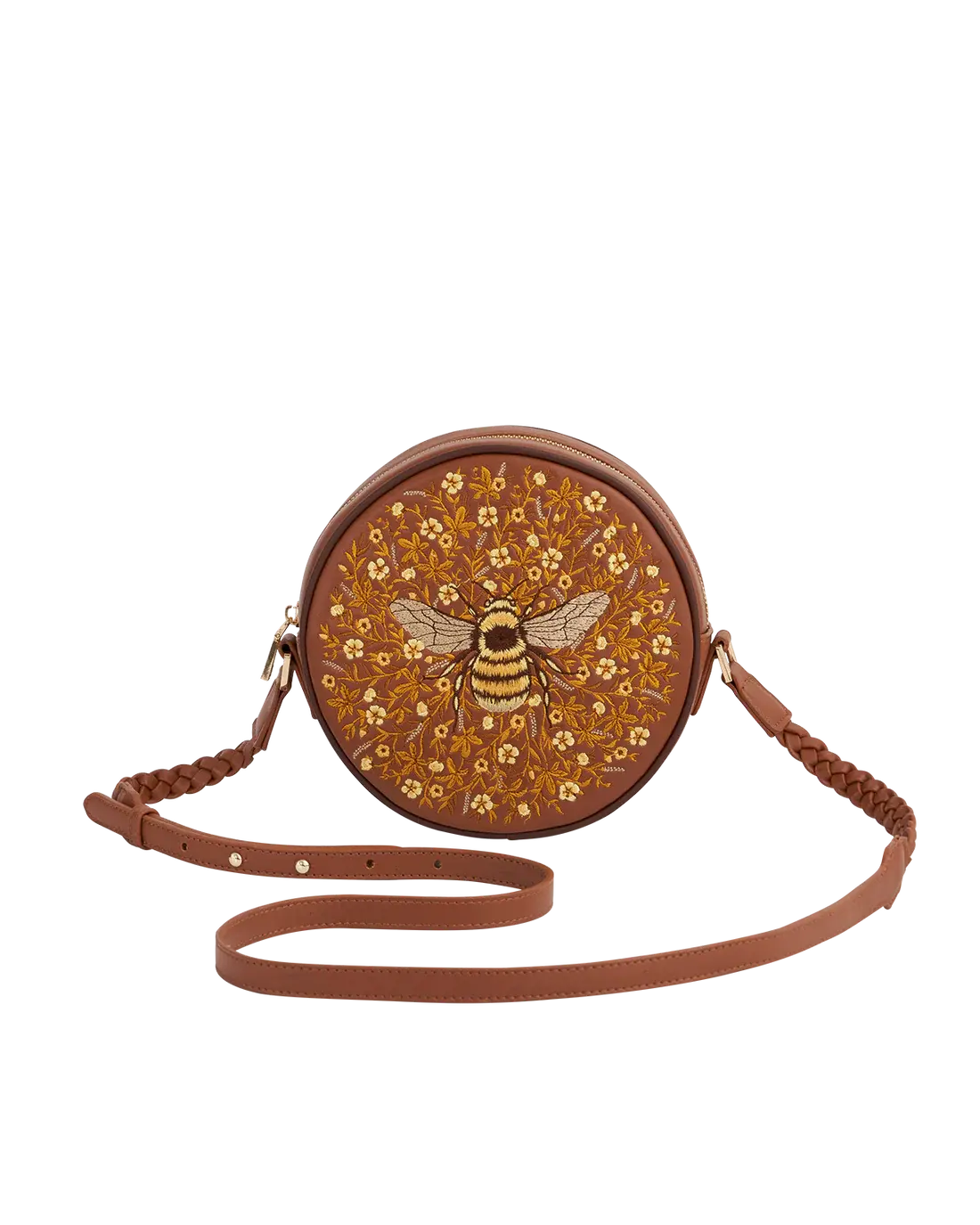 Geborduurde cirkel tas hommel