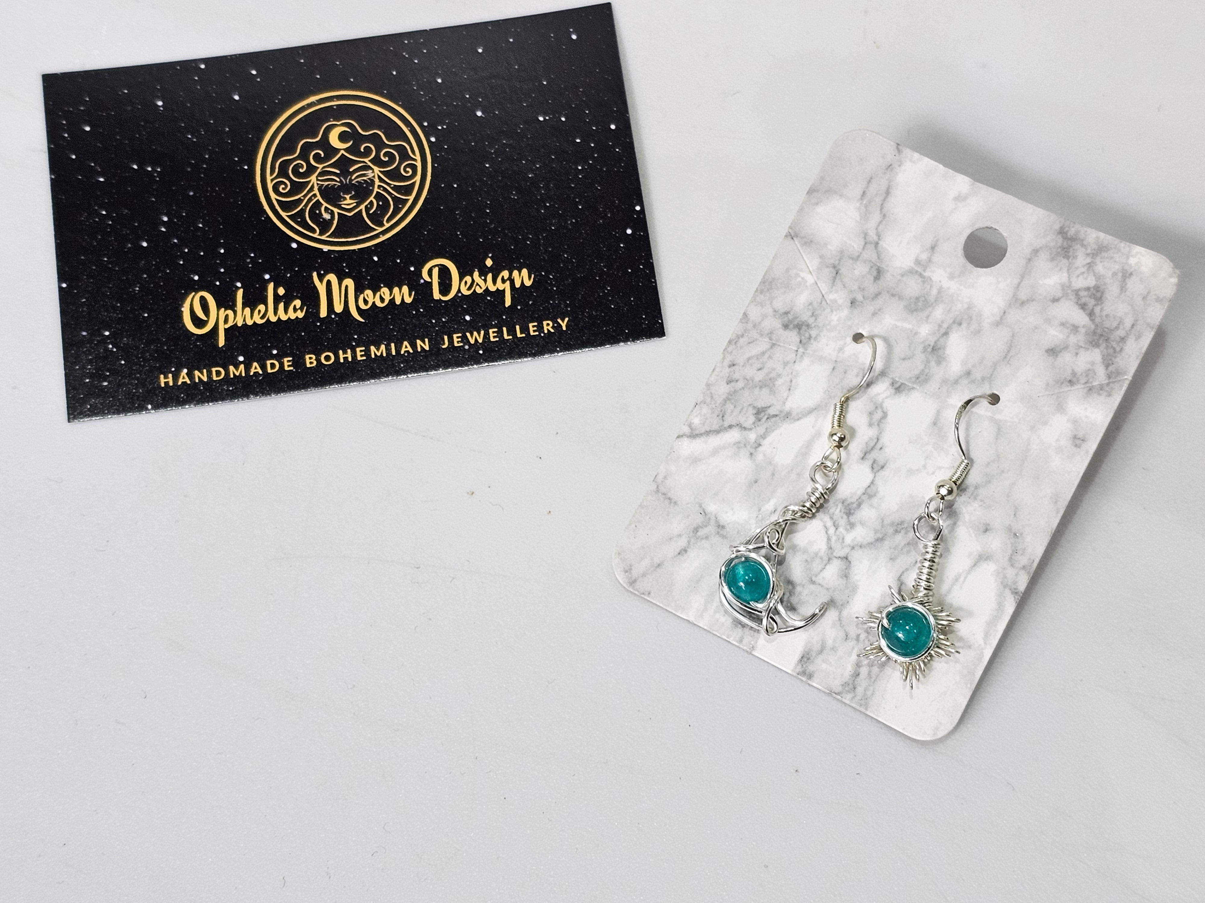 Ophelia Moon Design Earrings