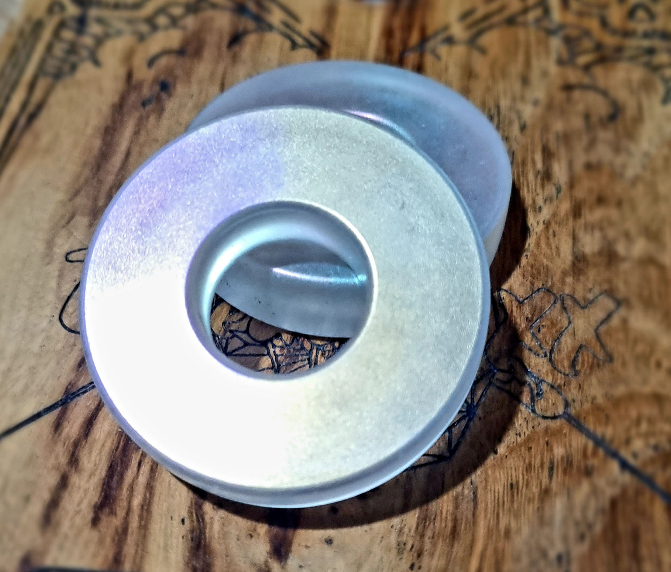 ToggleLOXX Holographic Purple/Gold Resin Dread Tie