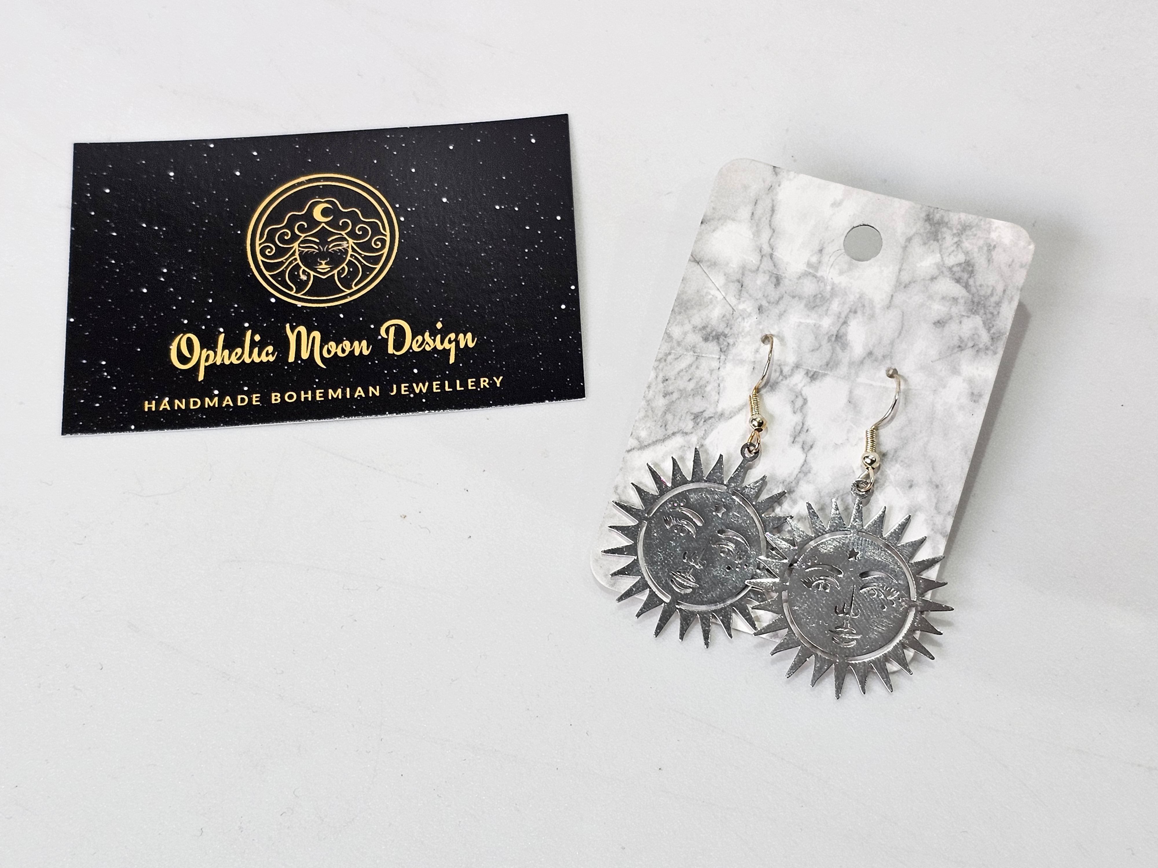 Ophelia Moon Design Earrings