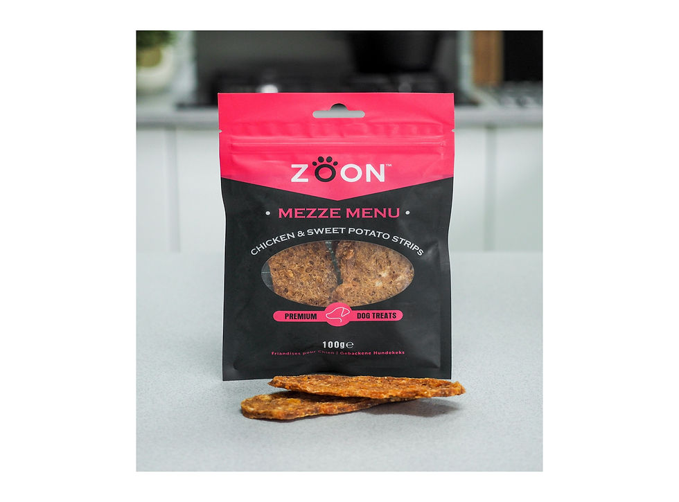 Zoon chicken and sweet potato strips dog treats puppy treats health 100g pack