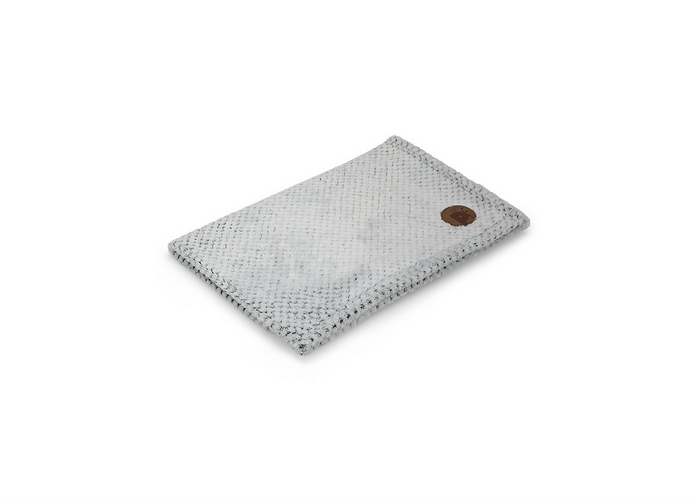 petface grey waffle texture fleece dog pet blanket