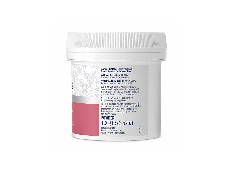 Thumbnail: dorwest hers tree barks powder in three sizes an additive to be added to dogs food to good health