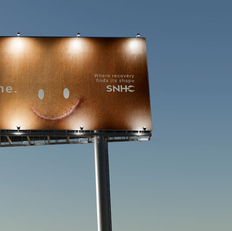 SNHC billboard advertising design for an addiction recovery brand, by Asteric Studio