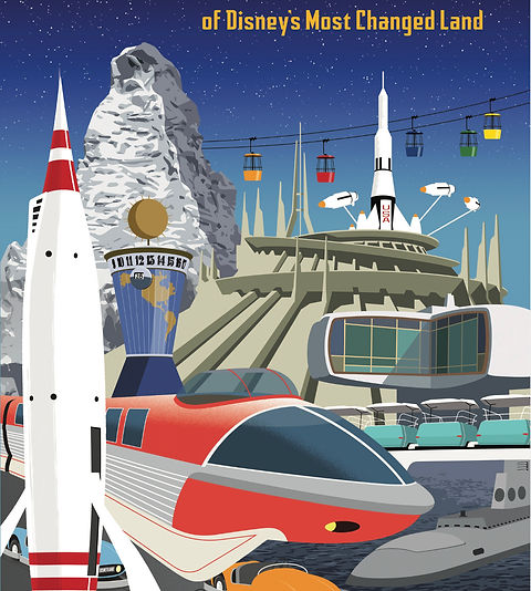 space mountain tomorrowland poster
