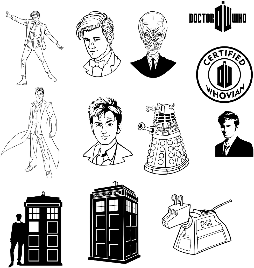 Doctor Who Bundle - Halloween - Layered Vector - Digital Files