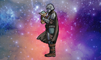 mandalorian mug design cdr eps ai svg png digital files, cricut, silhoette, cutting, printing, design