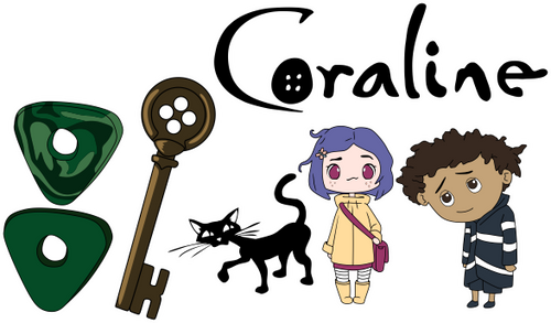 Coraline Bundle x6 - Layered Vector - Digital Files | Lucky Cat