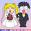 Thumbnail: Usagi and Mamoru - Sailor Moon - Layered Vector - Digital Files