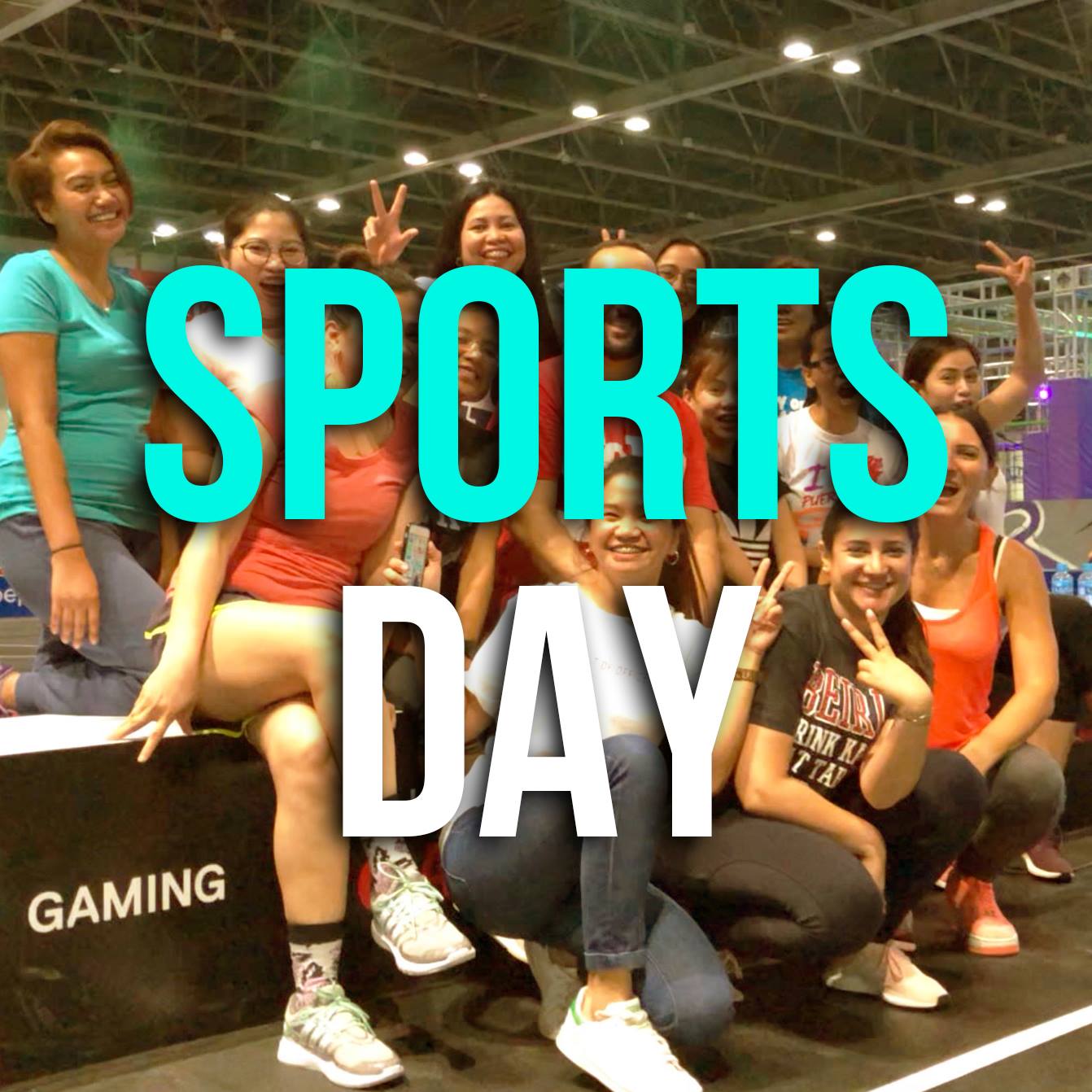 A fun, challenging and sweaty 😅 sports day with #BMBFamily at Dubai Sports World Dubai World Trade Centre ⚽️🏐🏀🏸🏏