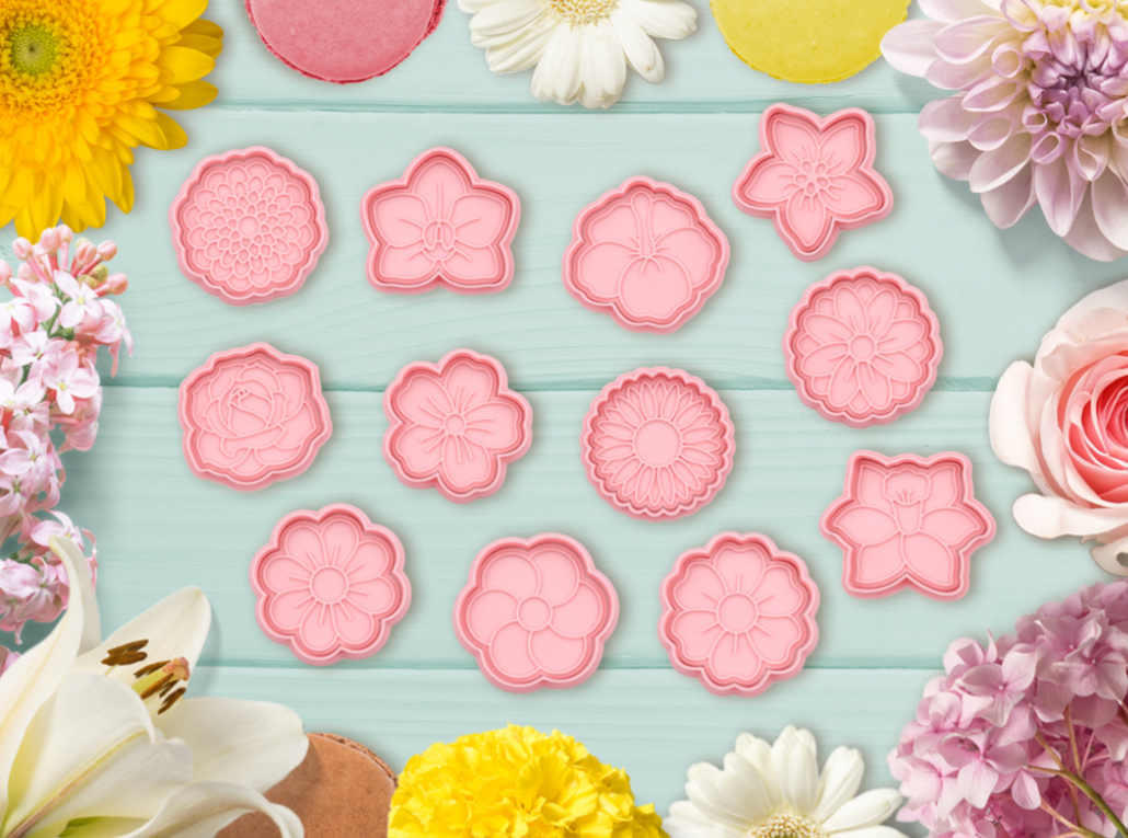 Flower Cookie Cutter and Stamps