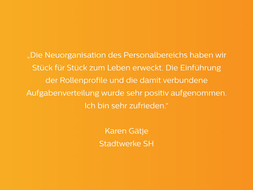Schritt für Schritt zur Neuorganisation des Personalbereichs