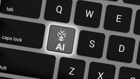 Laptop keyboard with AI key illuminated | Ultrabrand