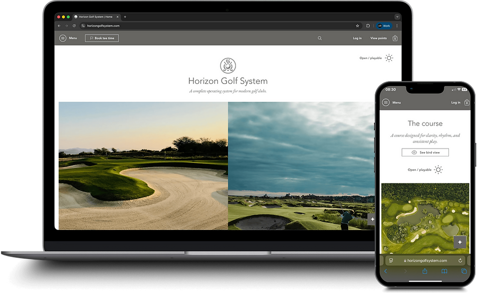 Integrated golf club operations and marketing system developed by Ultrabrand.