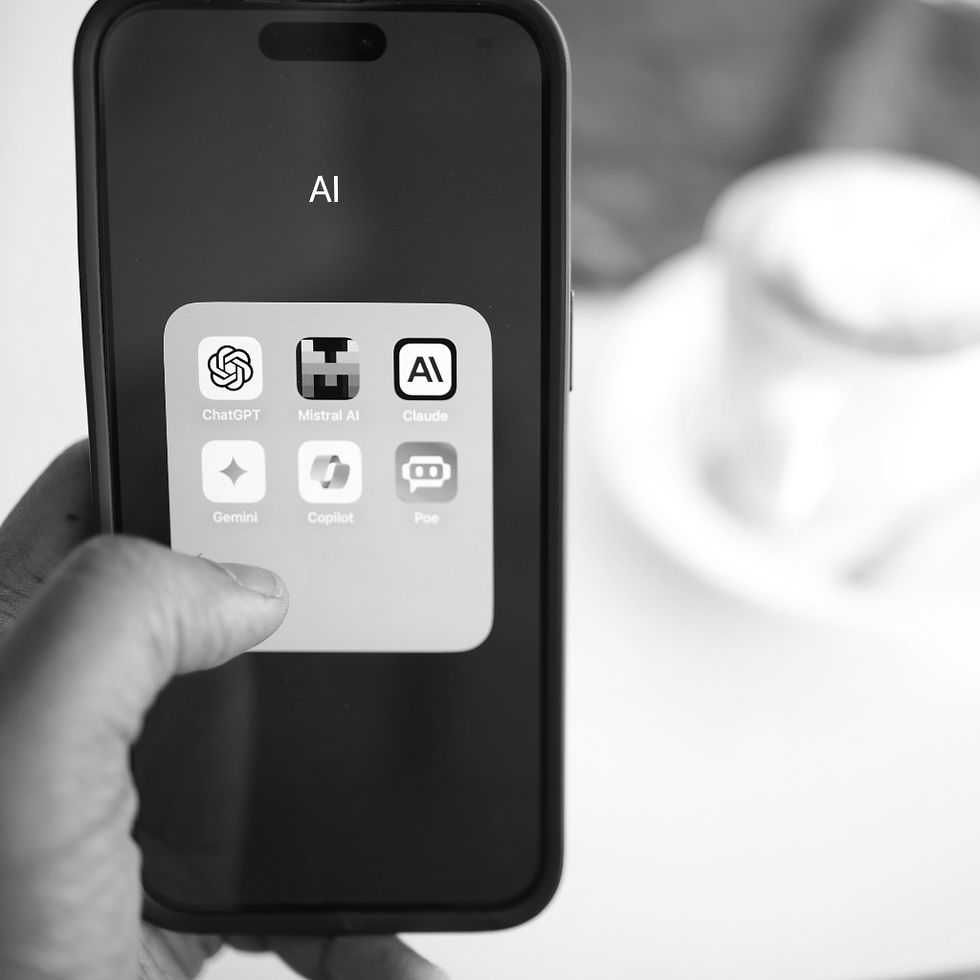 Smartphone screen with AI apps | Ultrabrand