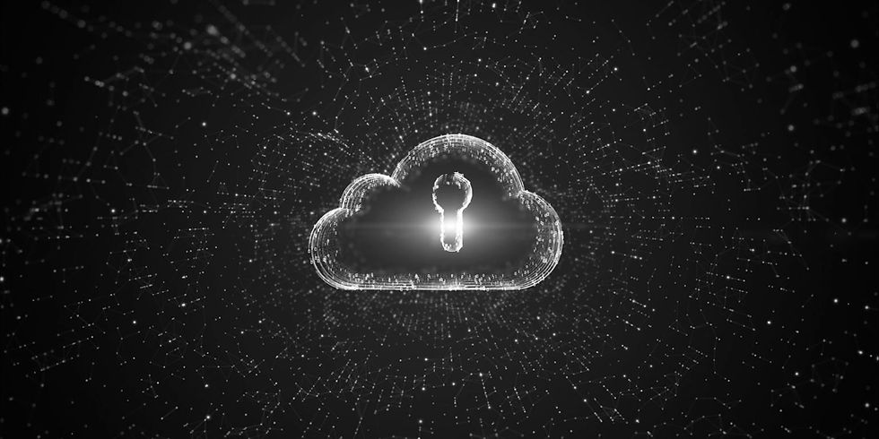 Cloud icon in a digital environment