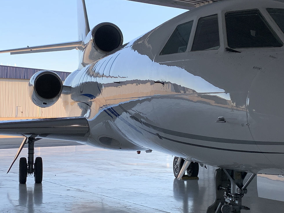 Side of smaller aircraft