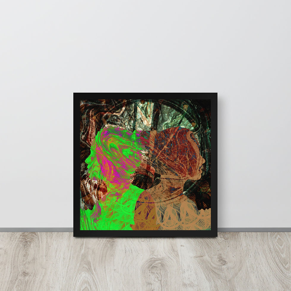 Thumbnail: Coffe Break - Light Poster - Framed