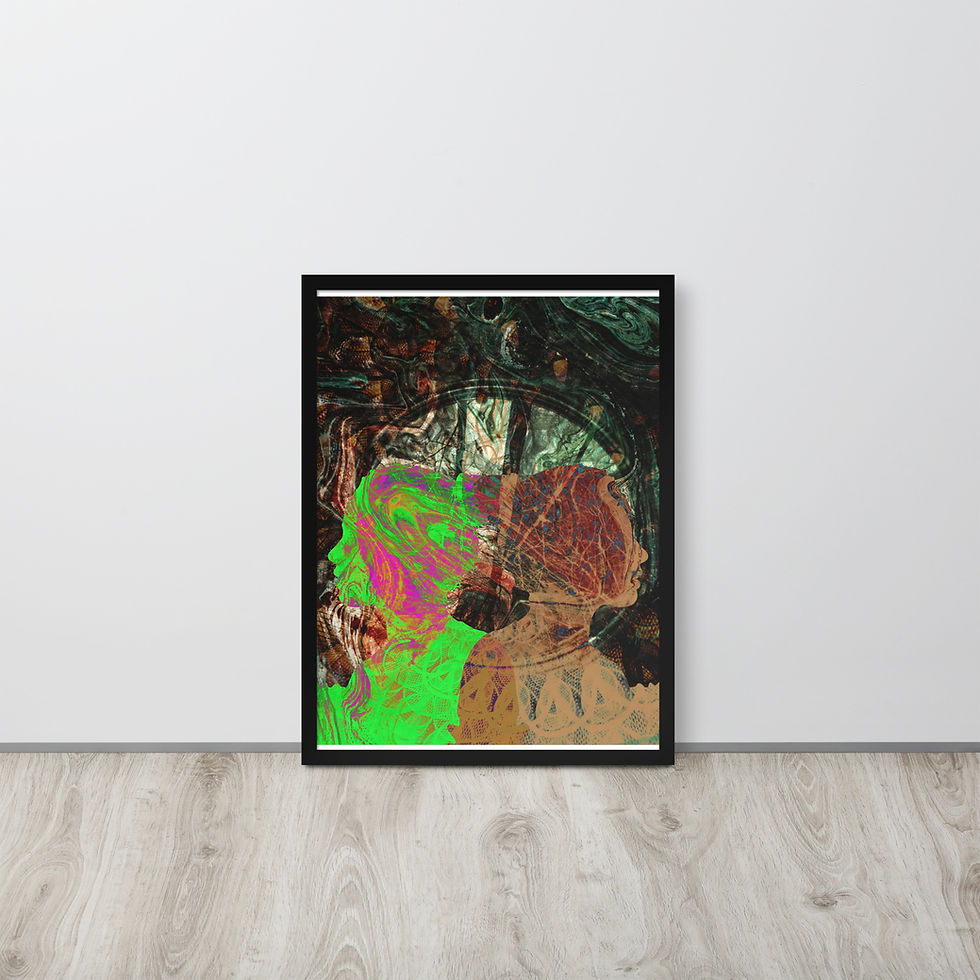 Thumbnail: Coffe Break - Light Poster - Framed