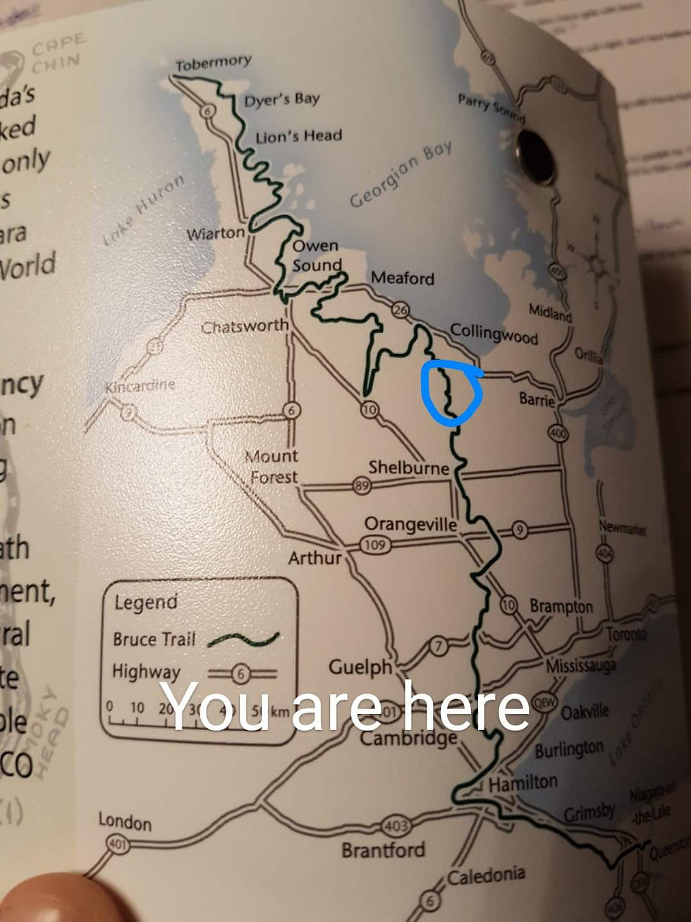 map of bruce trail