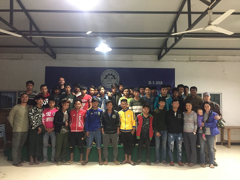 Carpentry students