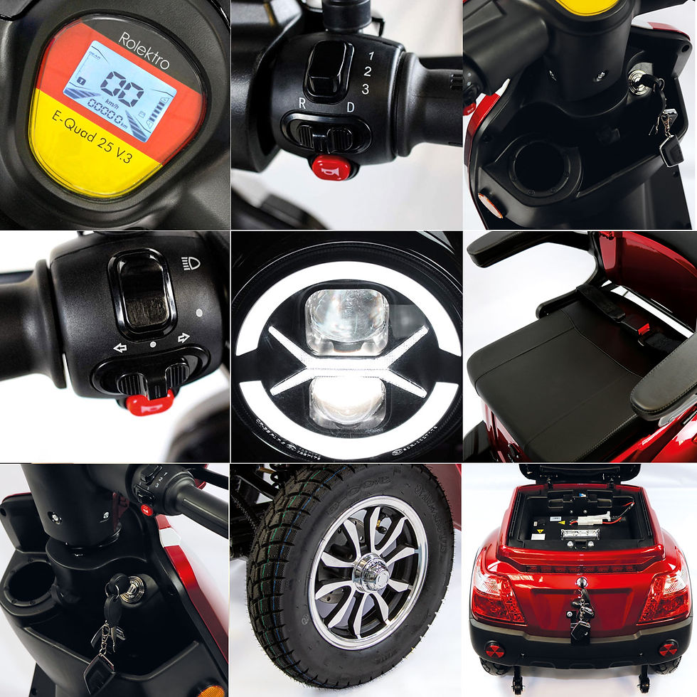 Miniaturbild: E-Quad 25 V.3 Lithium, Rot