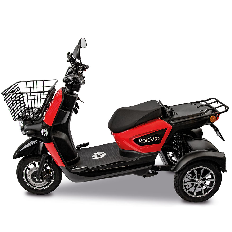 Miniaturbild: Rolektro E-Carrier 25 V.3 Lithium, Rot, ohne Koffer