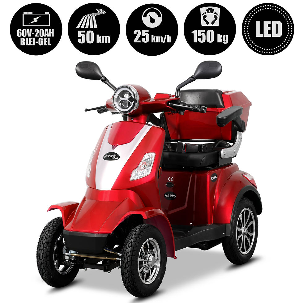 Miniaturbild: Rolektro E-Quad 25 V.2 Blei-Gel, Rot