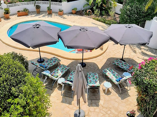chilling by the pool Moraira Alicante Spain