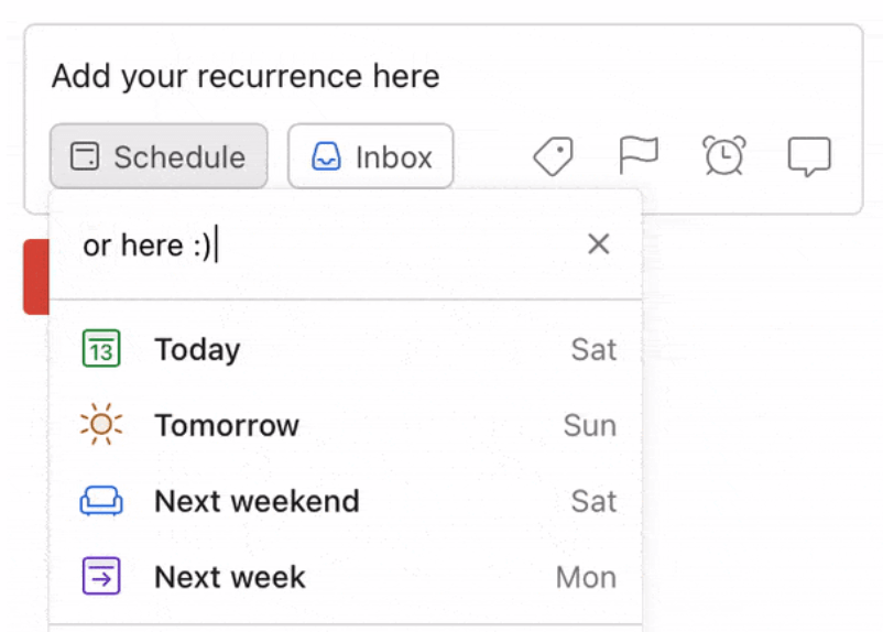 recurring task in todoist