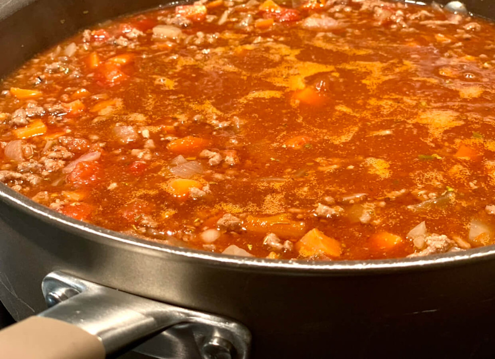Easy Lasagne Recipe UK - step 2 - ragu