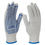 Thumbnail: White Cotton Knitted Dotted Safety Gloves