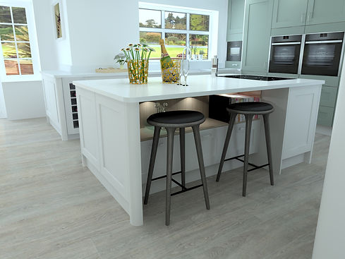 Storage under a breakfast bar on an island.jpg