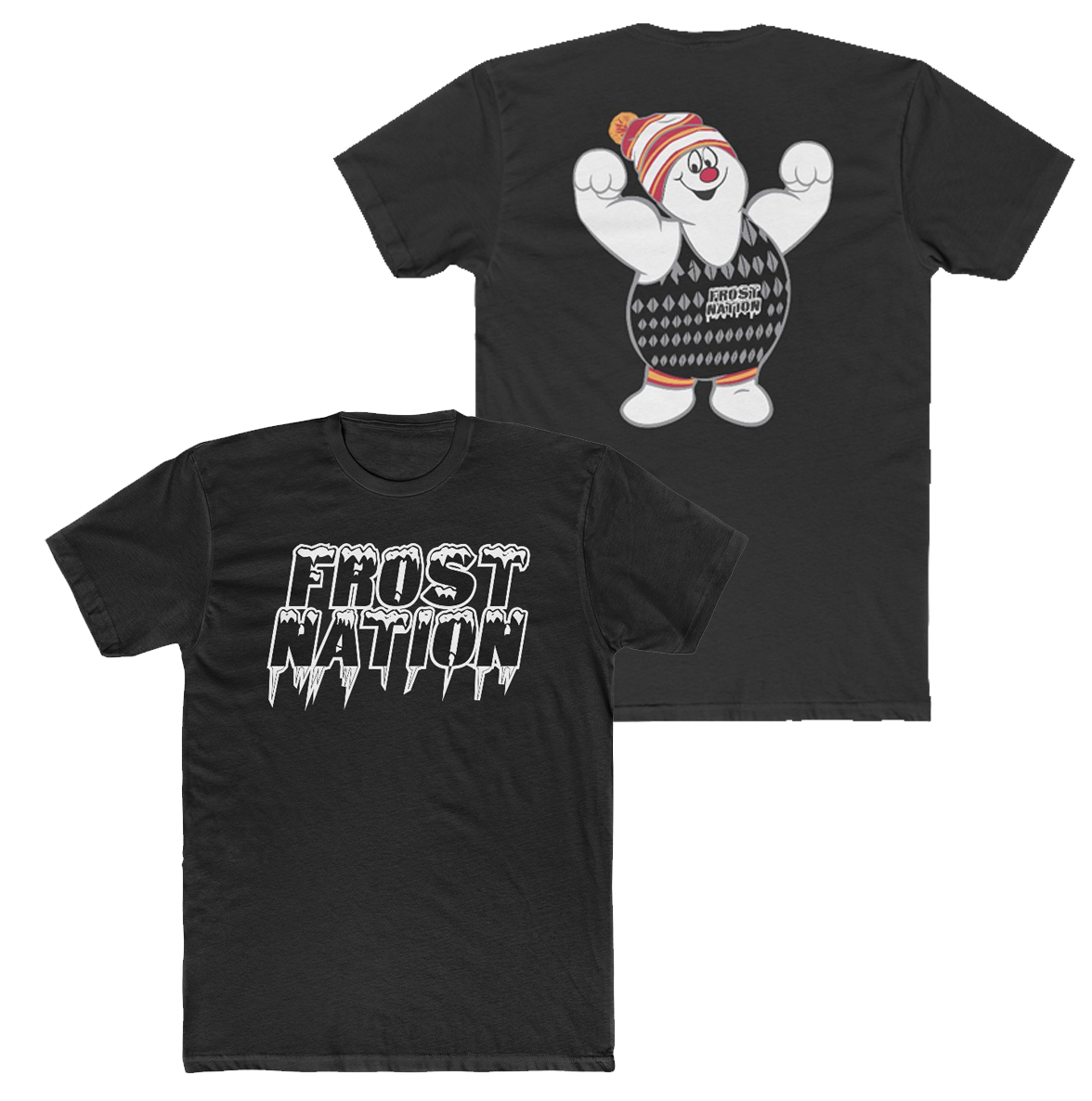 Frost Nation Tee - "Black Snowman"