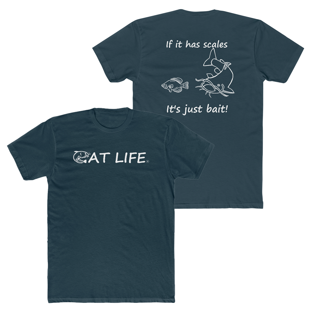 Catlife Just Bait - Men's Cotton Crew Tee