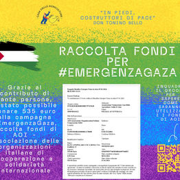 FATE LA PACE: l'esito della raccolta fondi per Gaza e la manifestazione a Roma