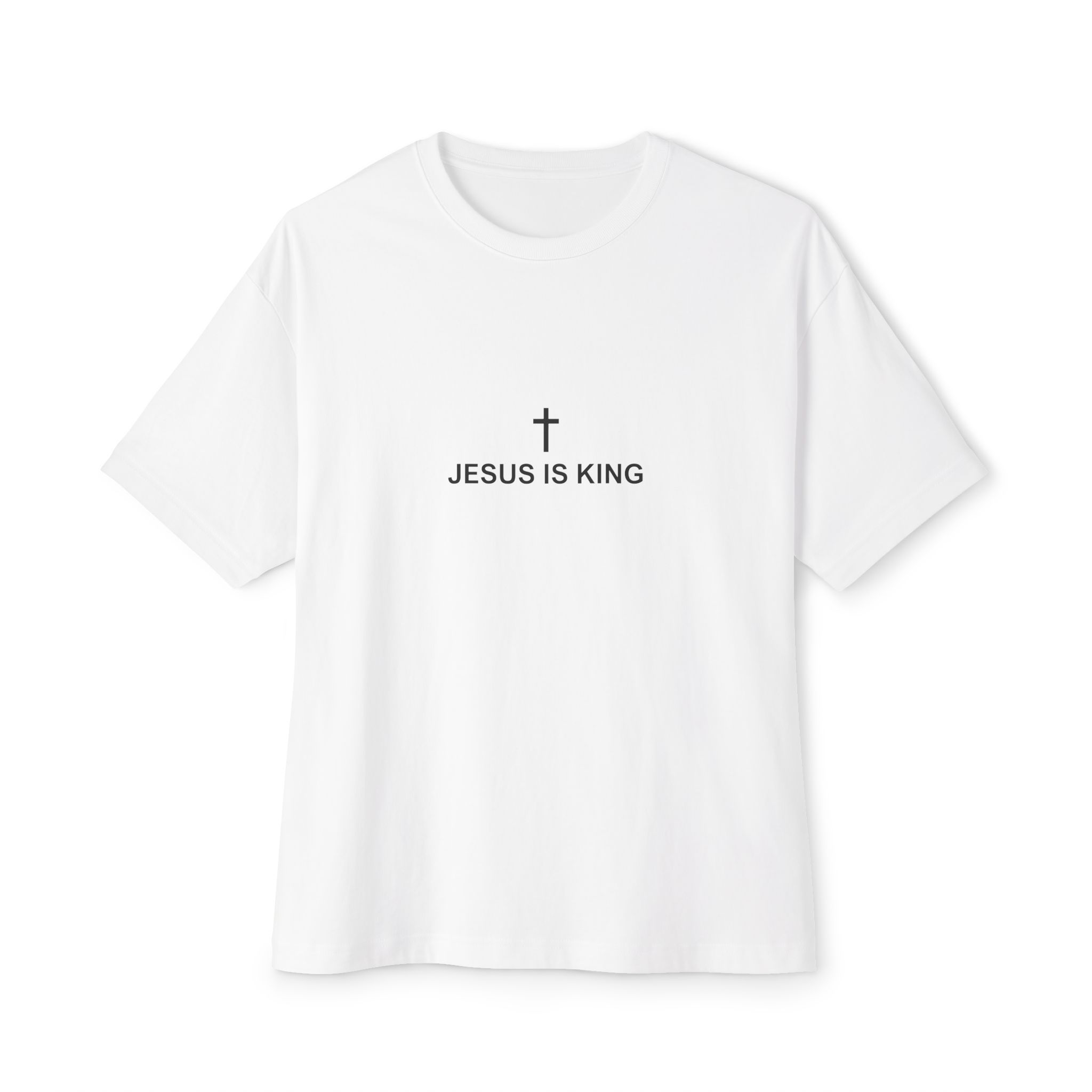 Jesus Is King Oversized Boxy Tee