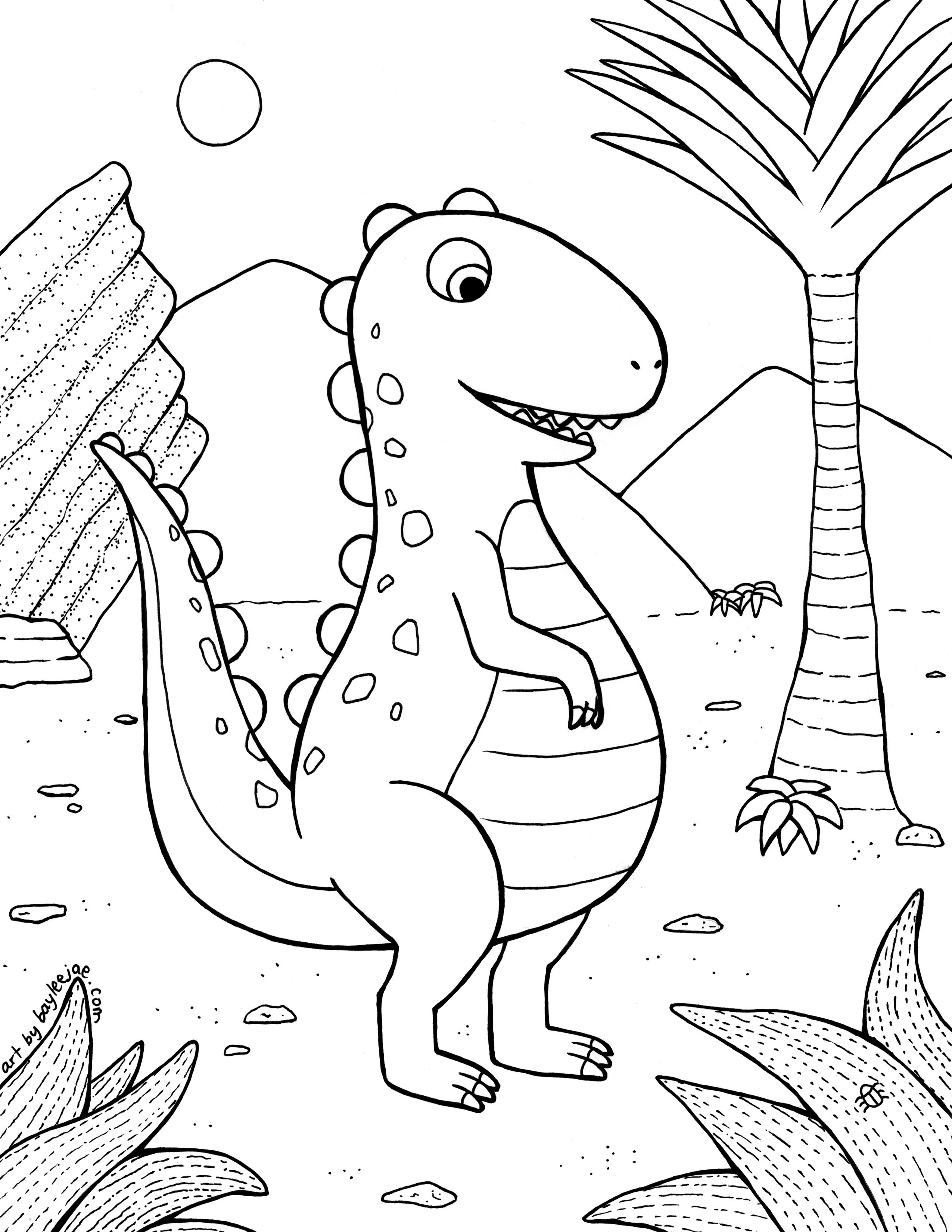 Hollywood Sign Coloring Page