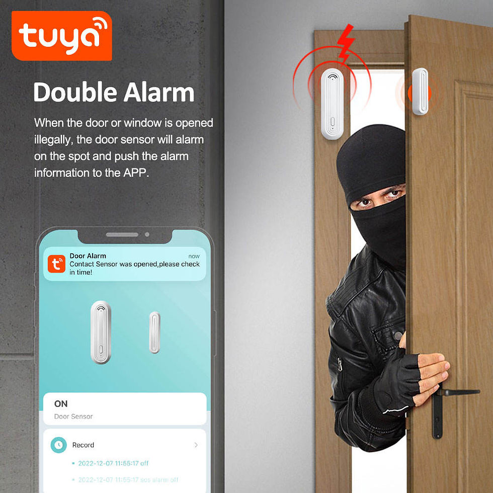 Thumbnail: DENWA Smart WiFi Door & Window Sensor with Alarm