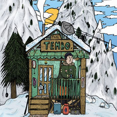 A comic style illustration of a mountain hut surrounded by snow. It has the word TEMBO above the door