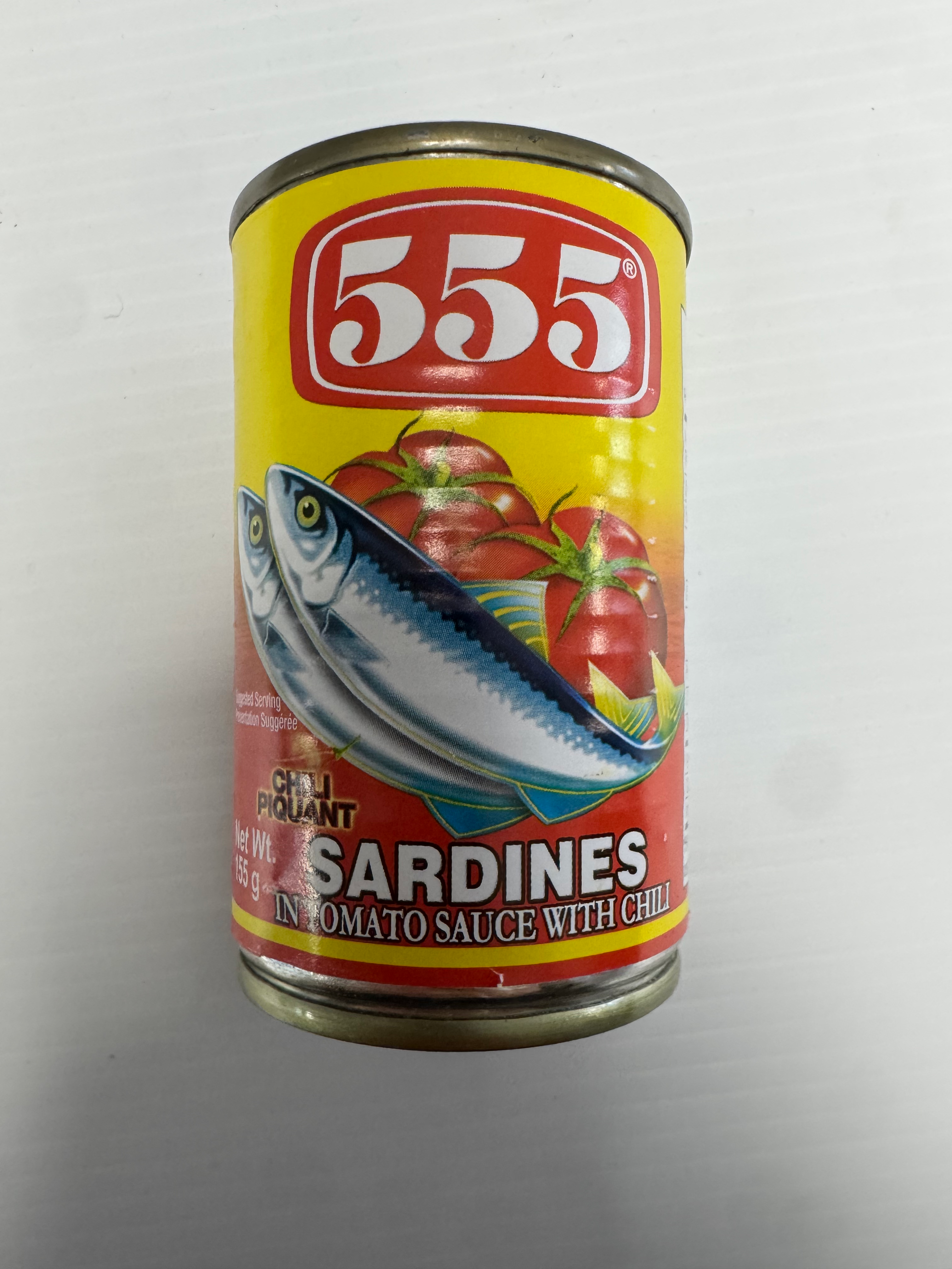 555 Sardines in Tomato Sauce w/ Chili 155g