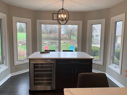 Cherry bar with seating for a perfect breakfast spot