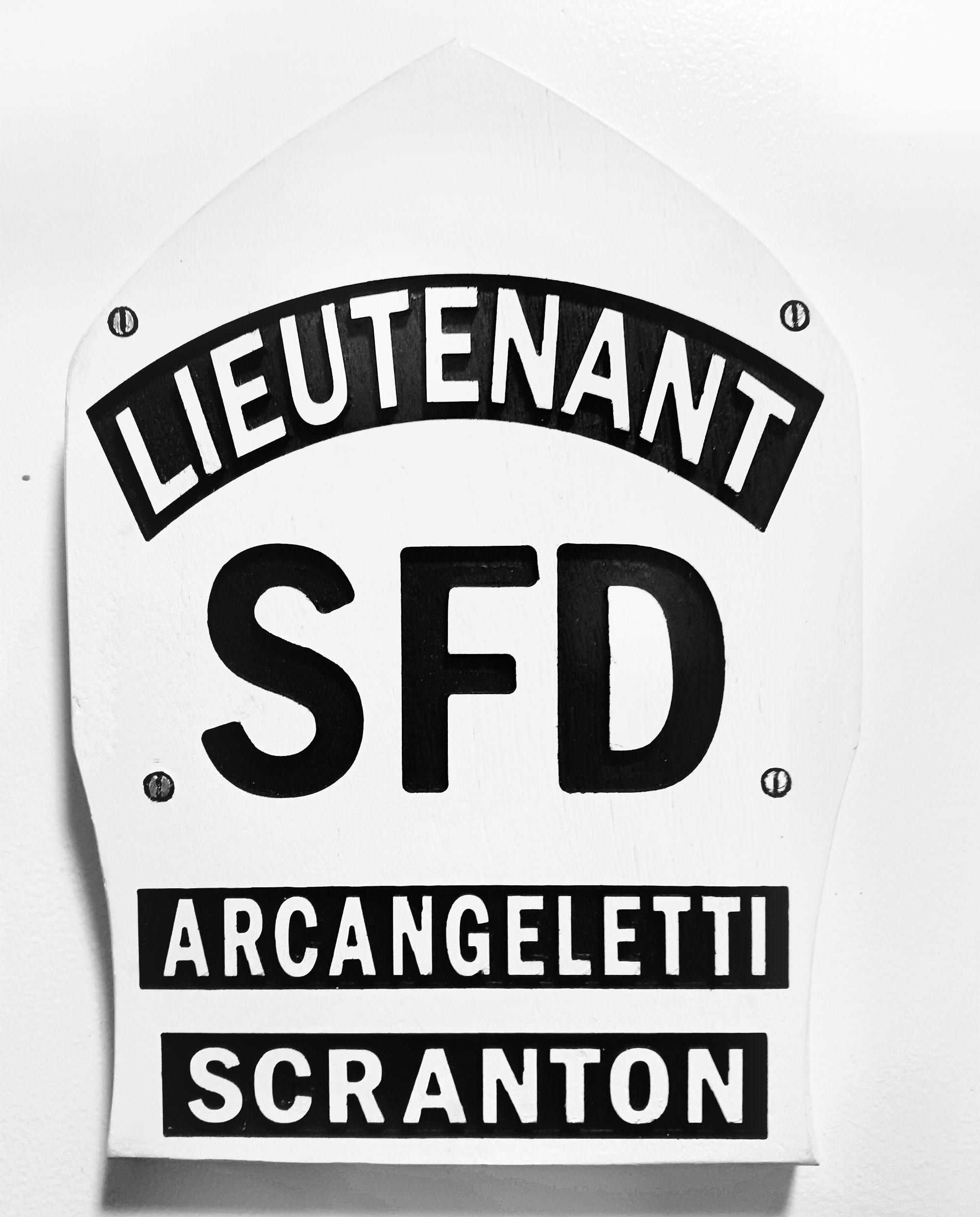 Custom Wooden Firefighter's Helmet Shield (MADE TO OTRDER)