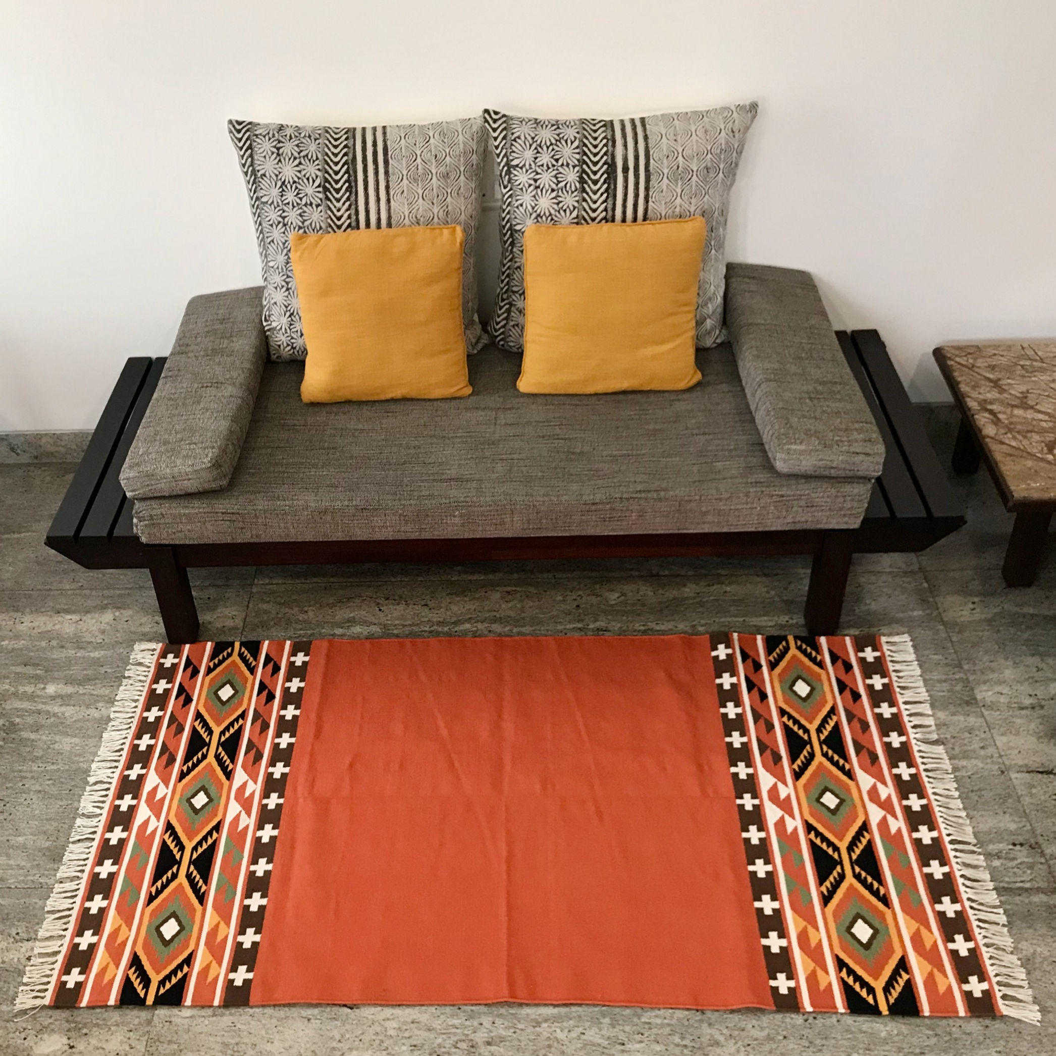 Kangan: Handwoven cotton dhurrie