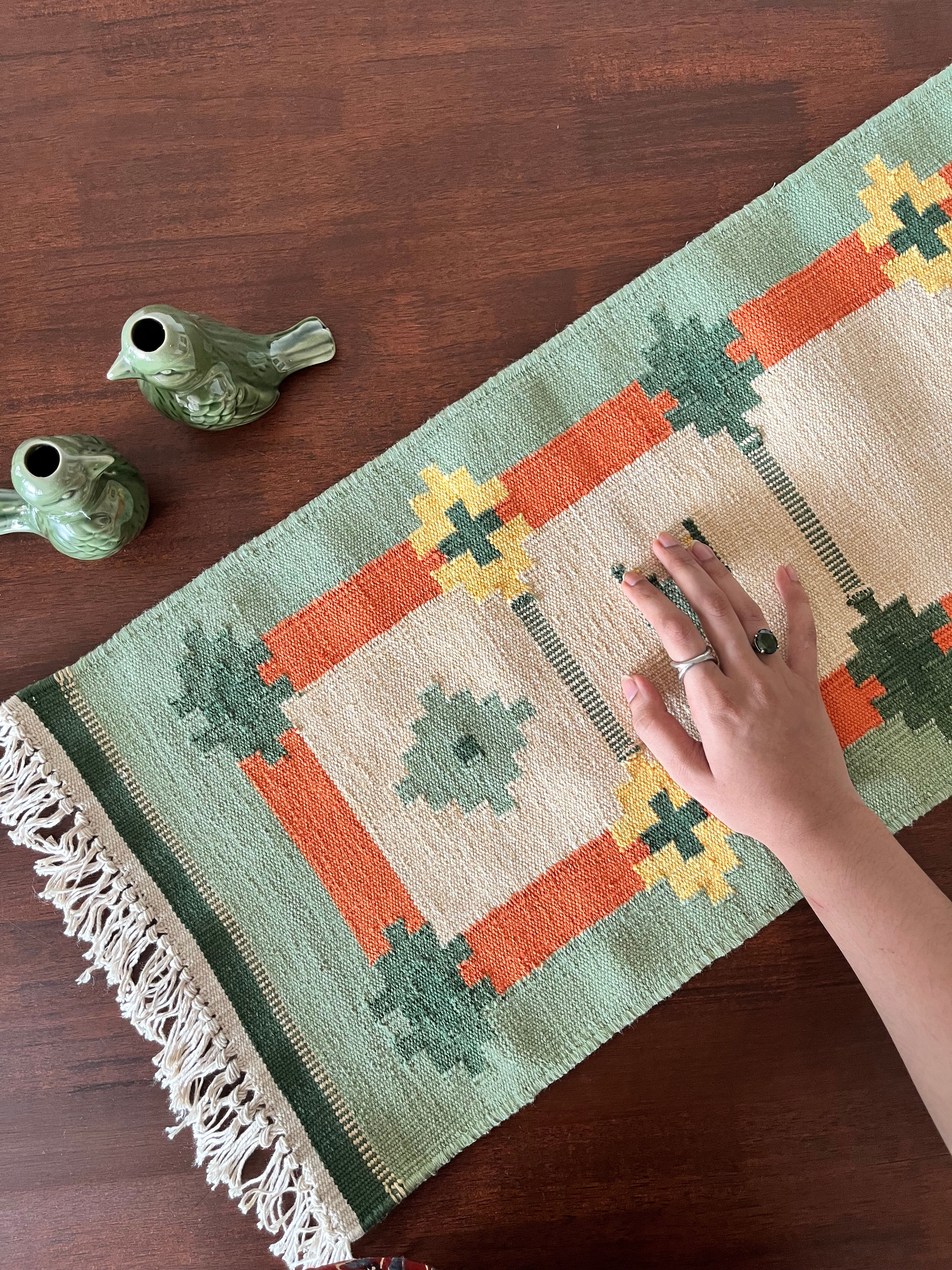 Palash: Handwoven cotton table runner