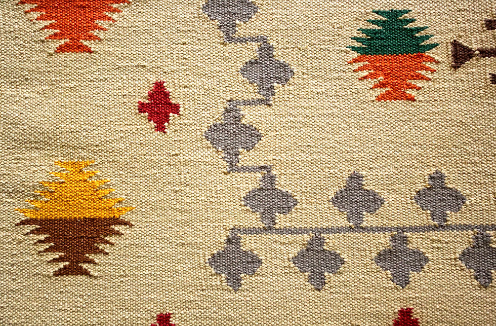 Thumbnail: Lata: Handwoven cotton dhurrie (Ready-to-ship)