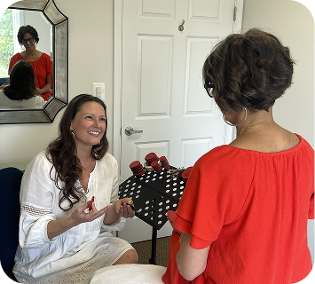Relaxing therapy room with calming natural light and biomagnetic tools