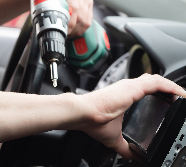 Team training or technicians at work