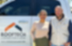 Owners of Roof Tech Contractors standing in front of branded company truck in Myrtle Beach SC