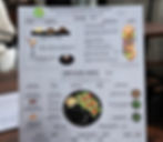 Green Beans Coffeeメニュー表